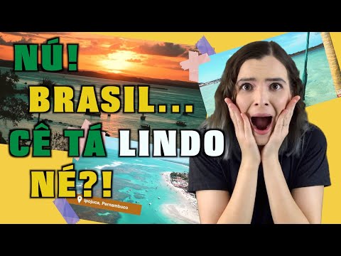 GRINGA REAGE AOS MELHORES LUGARES DO BRASIL!
