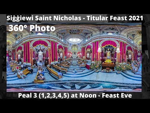 Mota 3 f'12:00pm (2021 - 1,2,3,4,5 - 360° Photo) - Siġġiewi San Nikola - Festa Titulari - 5 Qniepen