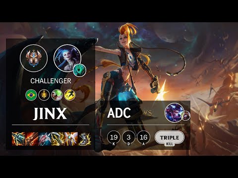 Jinx ADC vs Vayne - BR Challenger Patch 11.22