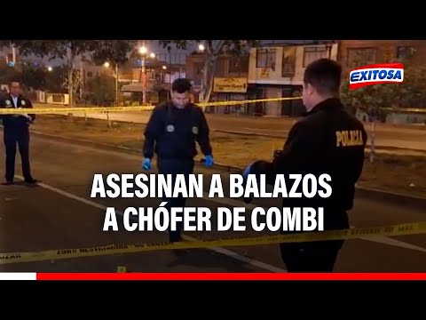 🔴🔵Asesinan a balazos a chófer de combi