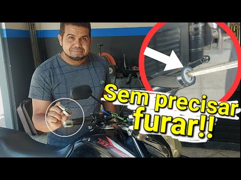 putting handlebar weights on the bros150 without having to drill