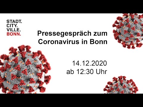 Coronavirus: Pressekonferenz zur aktuellen Lage in Bonn (14. Dezember)
