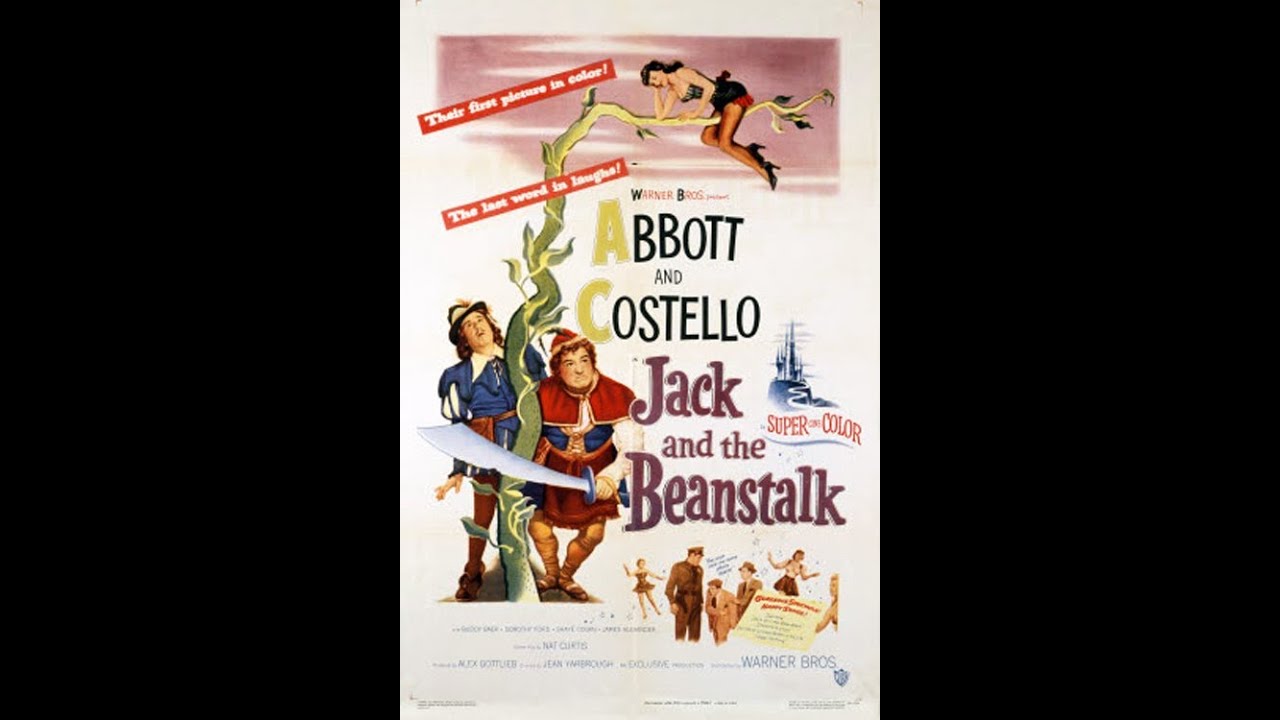 Old Time Movie: Abbott and Costello Jack and the Beanstalk 1952 8/11/23