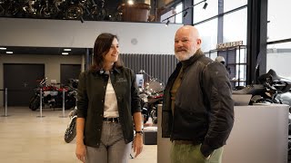 Le Chef Philippe Etchebest découvre la nouvelle concession BMW Motorrad Préféren