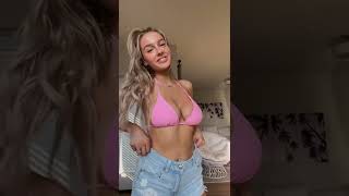 Hot Tiktok Thot in Pink Bikini
