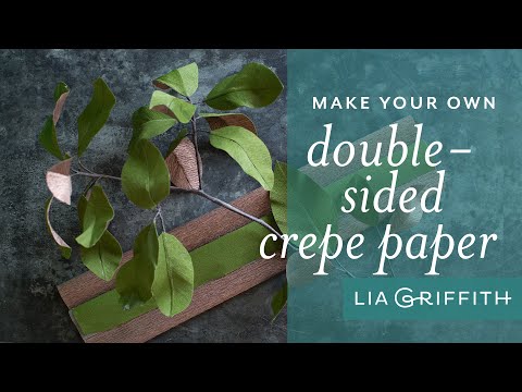 How to Make Double-Sided Crepe Paper
