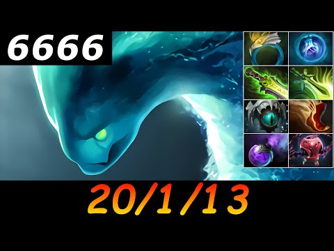 Dota 2 Morphling 6666 MMR 20/1/13 (Kills/Deaths/Assists) Ranked Full Gameplay