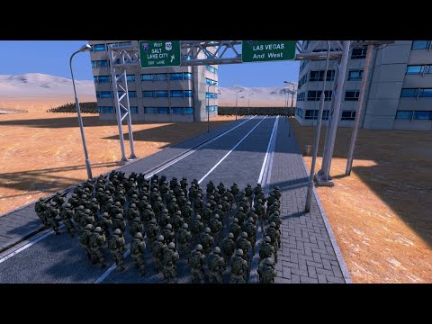100 Modern Soldiers defend City from Zombie Invasion | Ultimate Epic Battle Simulator