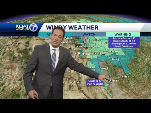 High wind warnings in New Mexico