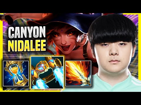 CANYON DESTROYING WITH NIDALEE! - DK Canyon Plays Nidalee JUNGLE vs Zed! | Season 2022