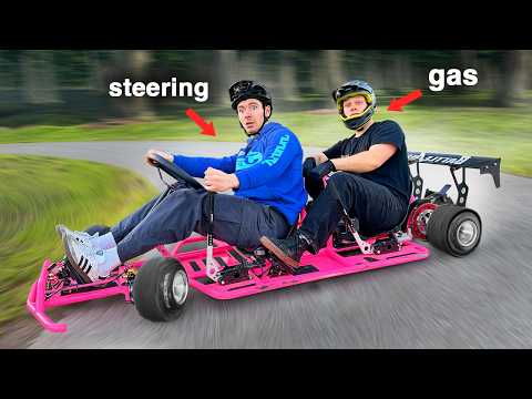 We made a two-seater Drift Kart (split controls)