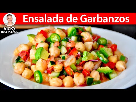 ENSALADA DE GARBANZOS | #VickyRecetaFacil