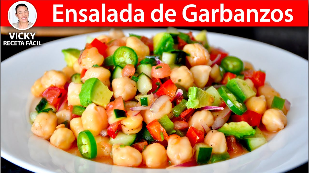 ENSALADA DE GARBANZOS | #VickyRecetaFacil
