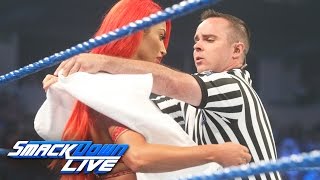 Eva Marie has a wardrobe malfunction before her match vs. Becky Lynch: SmackDown Live, Aug. 9, 2016