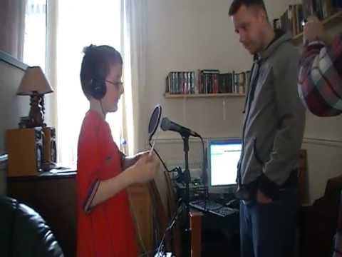 KANLD (of the NUFFSAID BROTHERS) records his takes for Hip Hop track. Hull City rap. 2012