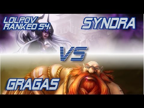 LoLPoV - Syndra vs Gragas [Mid] Ranked Road to Challenger S4 (League of Legends Live Commentary)