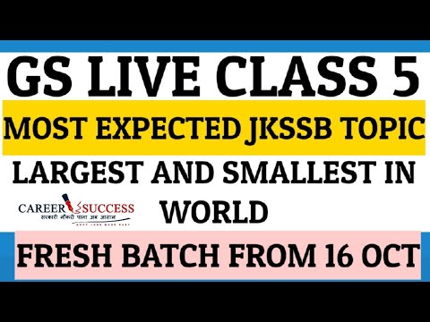 FREE GS LIVE  CLASS -5 @Career Success