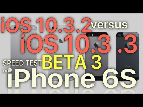 iPhone 6S : iOS 10.3.2 vs iOS 10.3.3 Beta 3 Speed Test (Build 14G5047a)