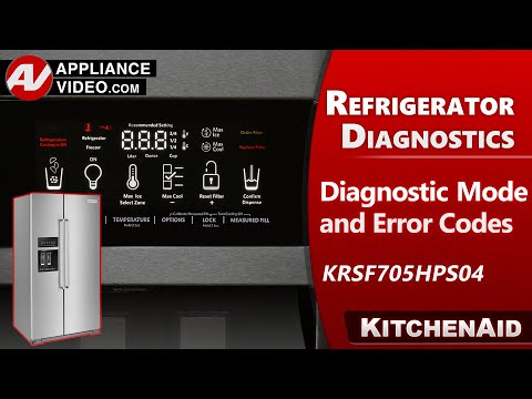 KitchenAid Refrigerator - Diagnostic Mode, Error Codes & Troubleshooting by Factory Technician