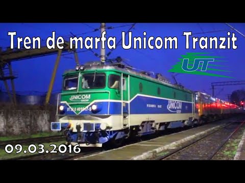 Tren de marfa Unicom Tranzit intra in Suceava Nord - 09.03.2016