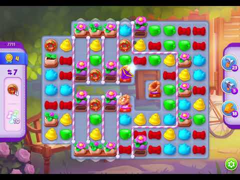 HomeScapes Level 7711 no boosters (15 moves)