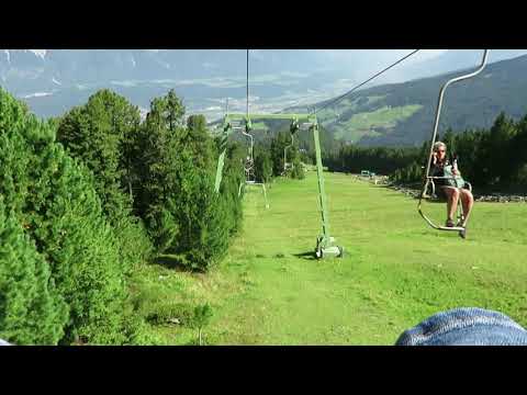 Tulfes Glungezer Kombilift 1-CLF/SL Glungezerbahn II Talfahrt Sommerbetrieb