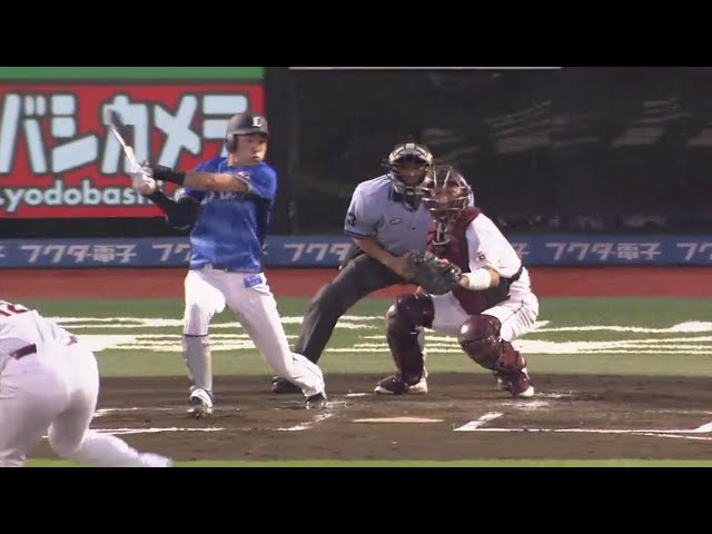 【2回表】10球粘って最後はレフト線ギリギリへ!! ライオンズ・源田のタイムリー2ベース!! 2018/8/11 E-L