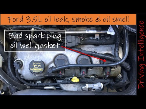 Oil Smell & Smoke Under Hood Of 2010 Ford Edge 3.5L: How To Replace Valve Cover & Spark Plug Gaskets