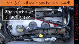 Oil Smell & Smoke Under Hood Of 2010 Ford Edge 3.5L: How To Replace Valve Cover & Spark Plug Gaskets
