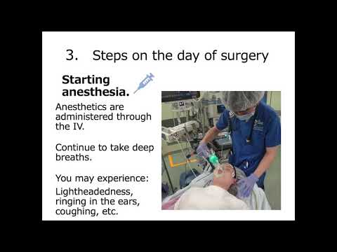 General Anesthesia To ensure a safe and comfortable surgery