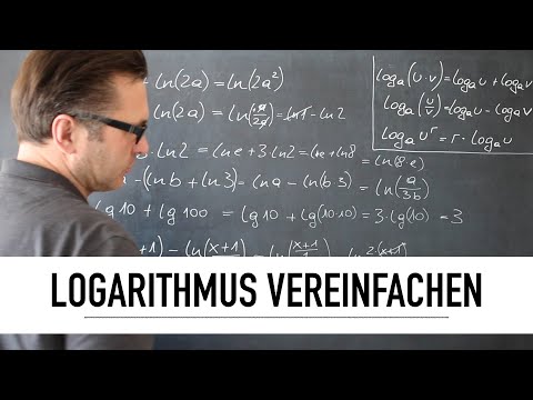 Wie kann ich Logarithmen vereinfachen? | Logarithmus vereinfachen | Exponenten | Basis | log ln lg