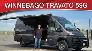 A preview image of the linked video showcasing 2023 Winnebago Travato 59G