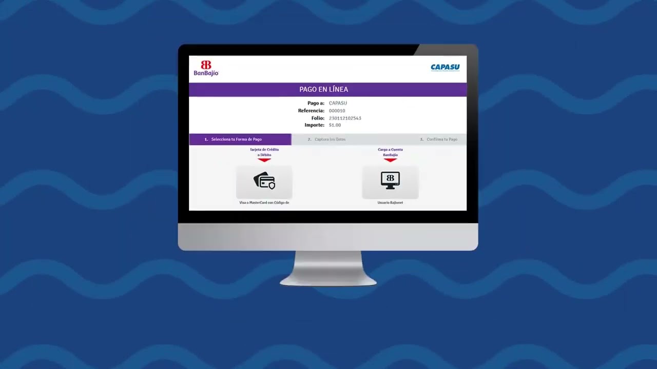 Agua potable. Pago de servicio en línea. CAPASU