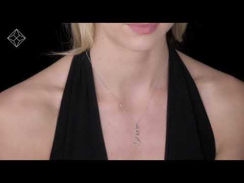 G4056 - 0.04CT DIAMOND AND 9K WHITE GOLD PENDANT - G4056