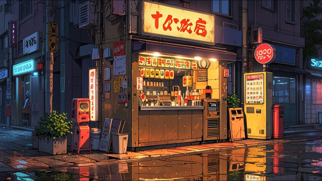 Chillhop 24/7 Lofi Night – Tokyo Vibes Relax & Sleep [Mix]