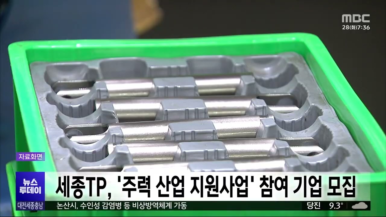 세종TP, '지역 주력 산업 지원사업' 참여 기업 모집 - 뉴스 썸네일 이미지