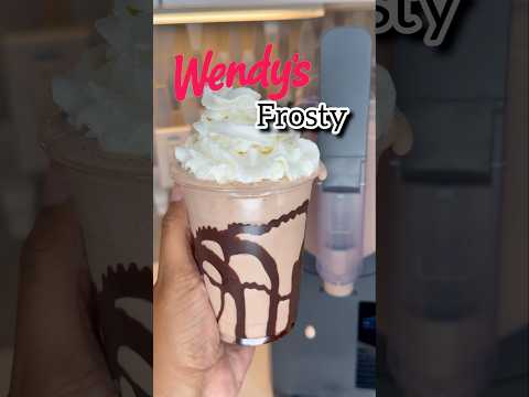 MAKING A WENDY’S CHOCOLATE FROSTY AT HOME IN MY INOVIVA SLUSHIE MACHINE❤️‍🔥🍦 #slushiemachine