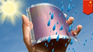 Future green technology: new solar panels could generate electricity from raindrops - TomoNews