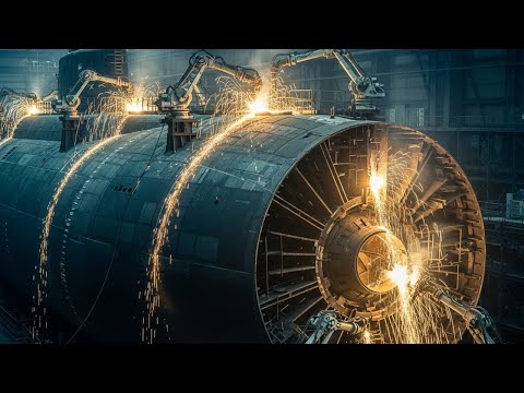 Inside the Submarine Hull Welding Facility | Building Vessels That Dive 1,000 Feet Deep