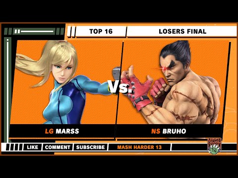 Mash Harder 13 – Losers Final – Marss (ZSS) VS Bruho (K. Rool, Kazuya) – Smash Ultimate Singles