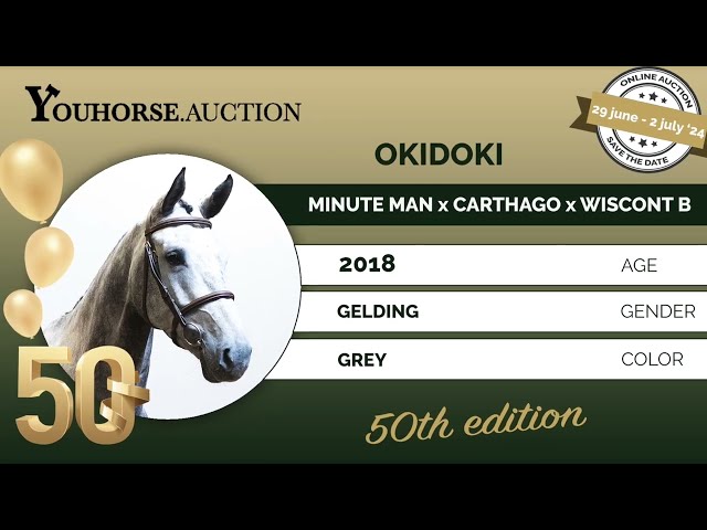 Okidoki 3th place 6yo class