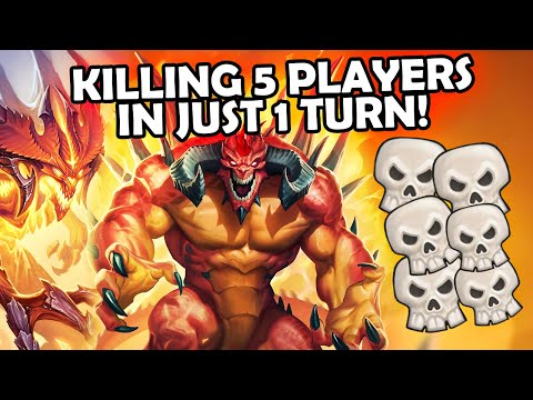 DIABLO Killing almost WHOLE LOBBY In ONE TURN!! | Hearthstone Battlegrounds