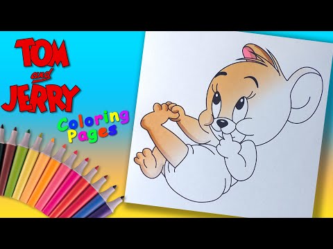 Baby Jerry Coloring Pages.Tom and Jerry preschool Coloring for kids