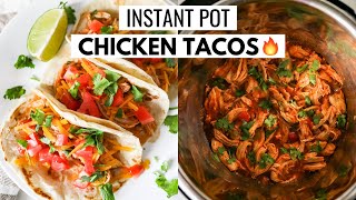 The BEST Instant Pot Chicken Tacos | Easy 30min Dinner Recipe!