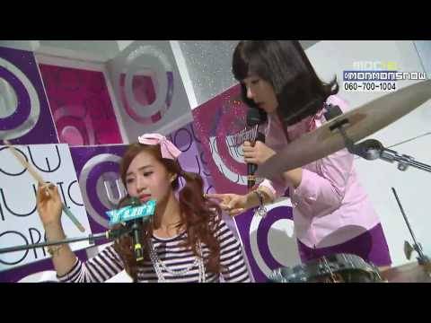 [HD] 100130 Yuri 유리 (SNSD) - Drums Cut @ MBC Music Core