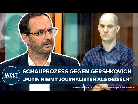 Video Thumbnail: RUSSLAND: "Journalisten als Geiseln" - Putins perfider Schauprozess gegen Evan Gershkovich