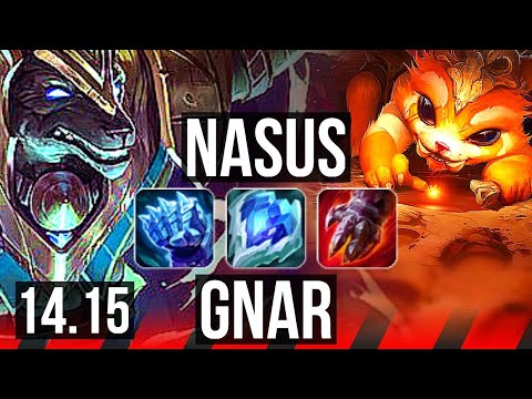 NASUS vs GNAR (TOP) | Rank 9, 40k DMG | VN Challenger | 14.15