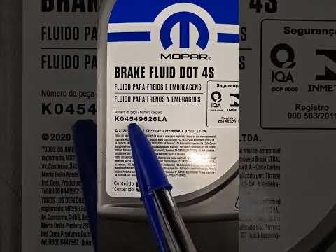 Fluido de freio do Jeep Compass ano 2023 T270 qual especificação original e código de peça? DOT 4