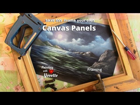 FRAME Your own CANVAS PANEL // SAVE $$$ // Step by Step