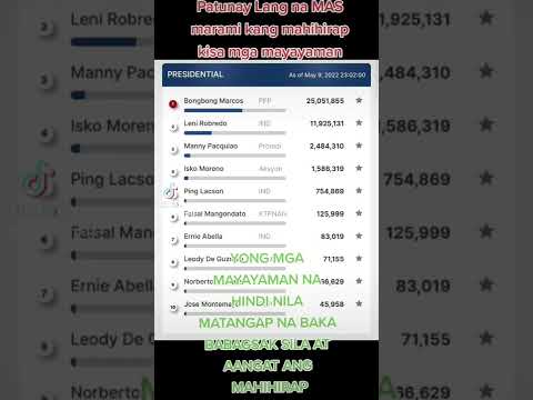 Halalan  update results us of 11:02pm us of now